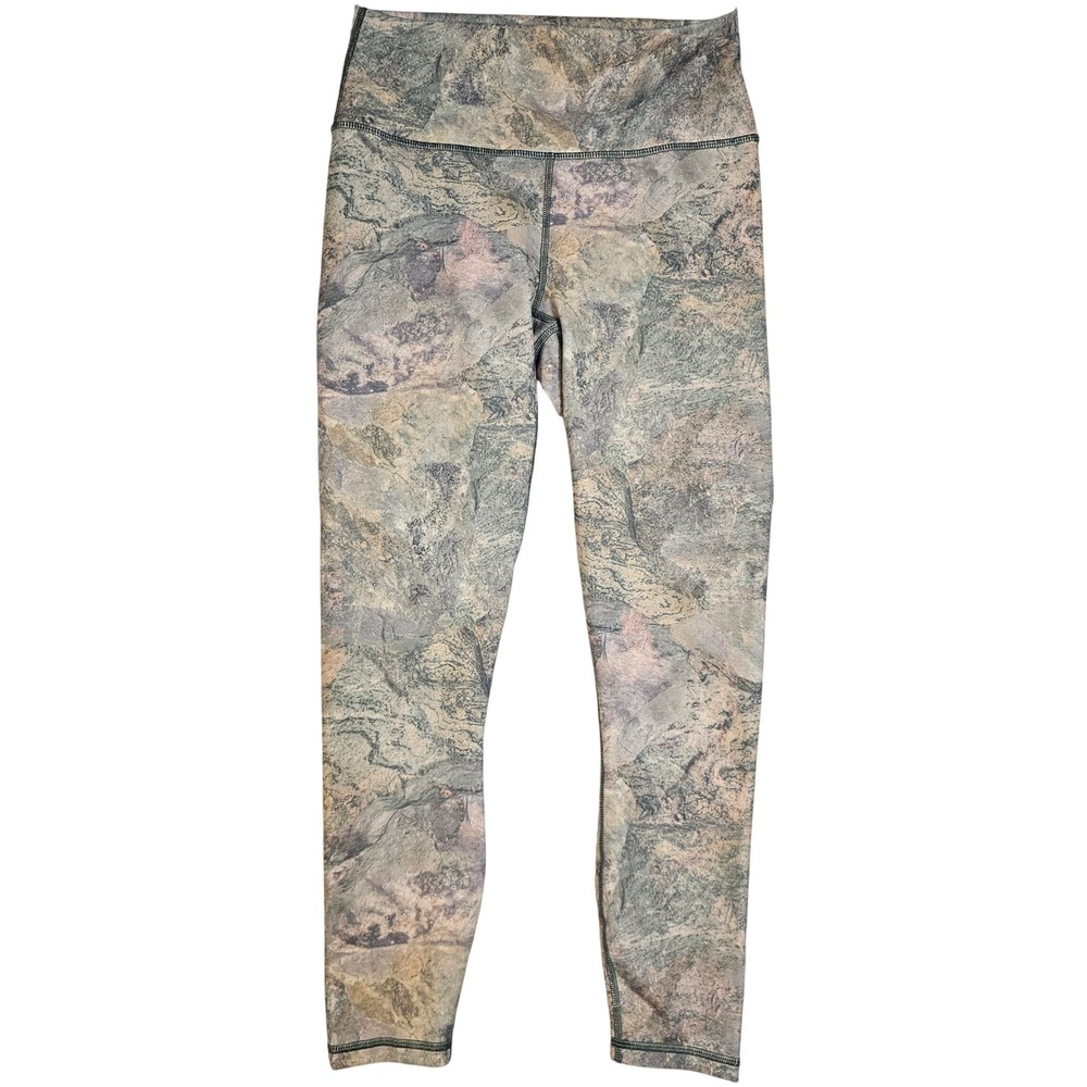Fabletics PowerHold High Waisted LeggingsSmall TectonicRock Print LG1828243-3777